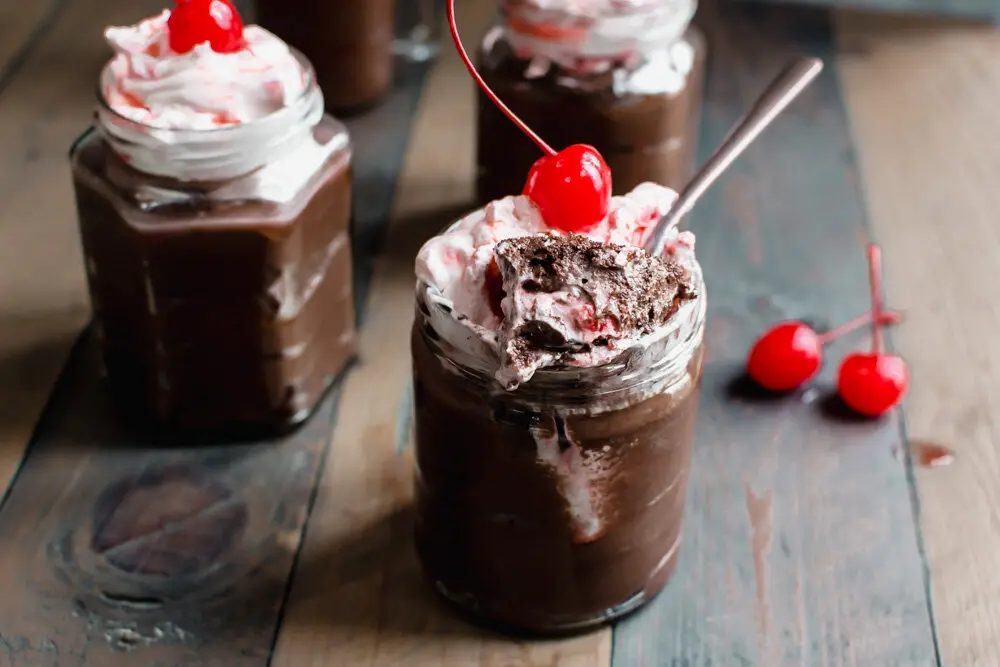 postres con cerezas y chocolate - Cómo cereza del postre