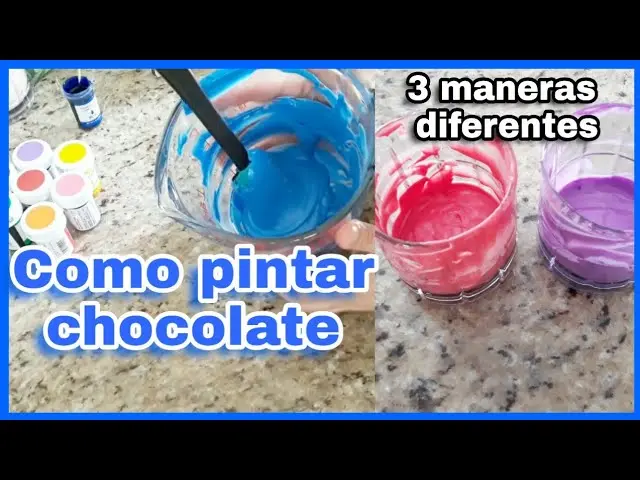 con que colorante se tiñe el chocolate - Cómo colorear el chocolate de forma natural