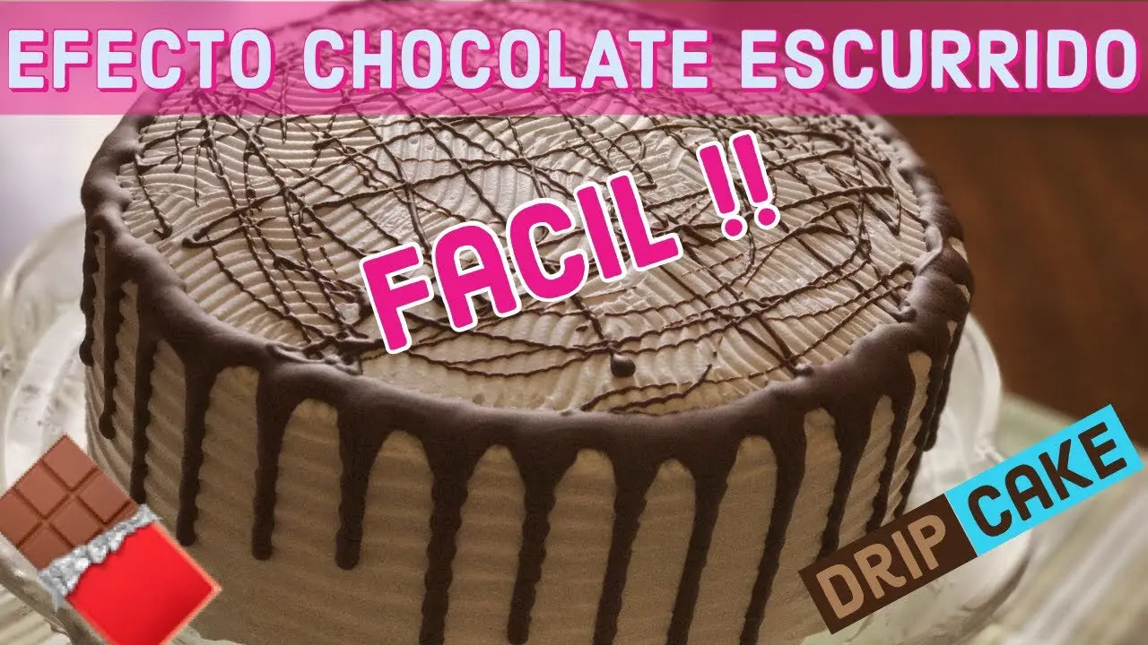 torta con chocolate derretido - Cómo hacer que un pastel de chocolate luzca elegante