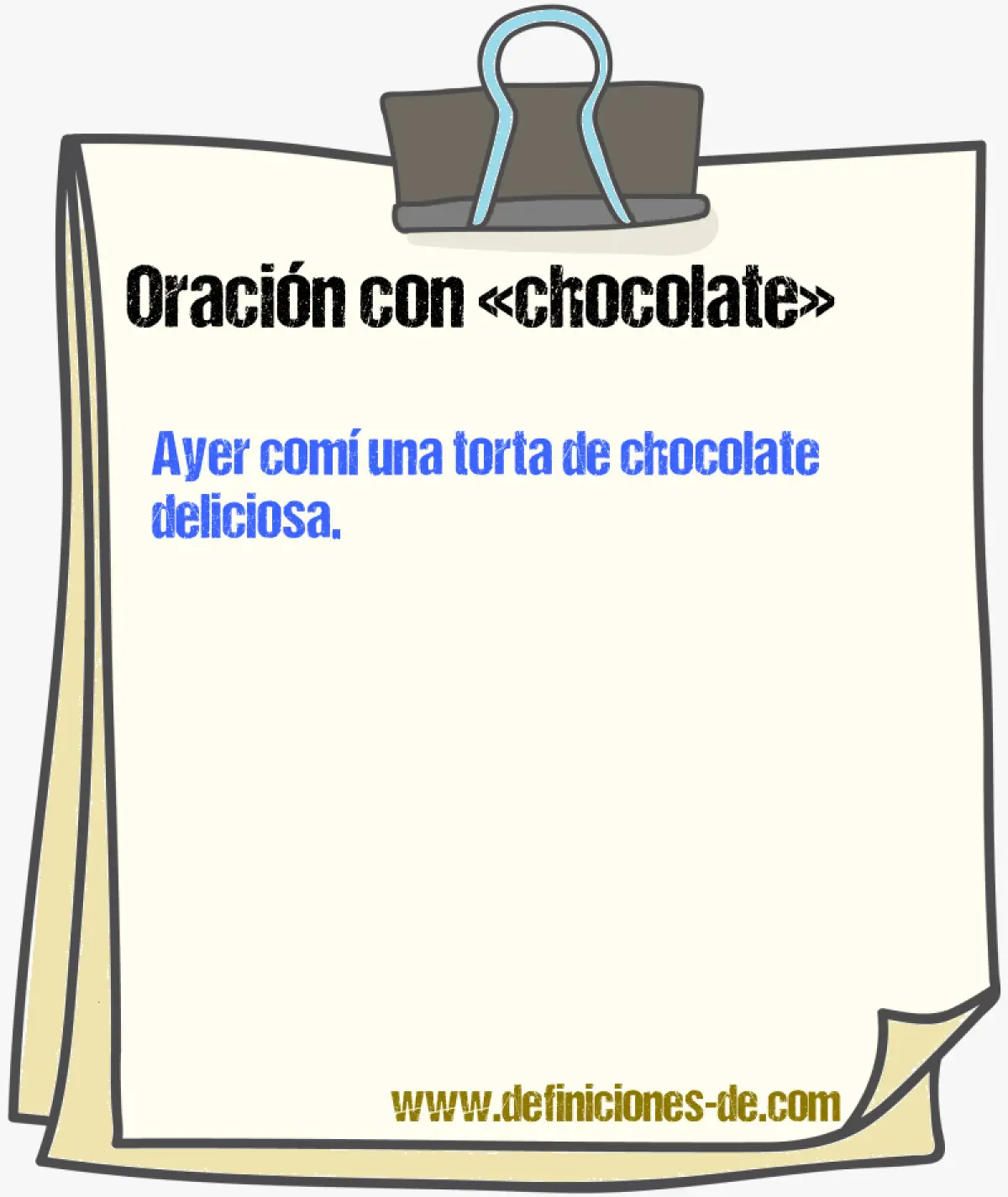 oraciones con la palabra chocolate - Cuál es una buena frase para el chocolate