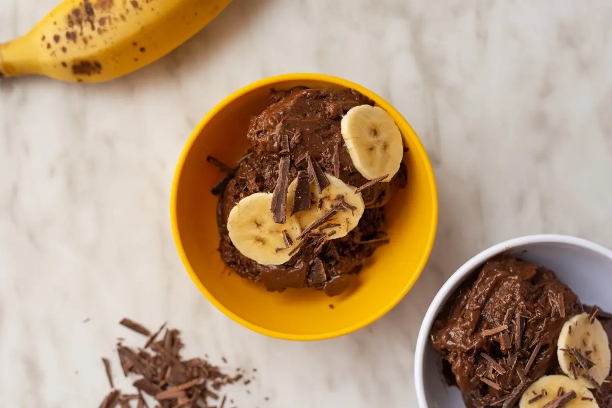 como hacer helado de chocolate y banana - Cuántas calorías tiene el helado de banana casero