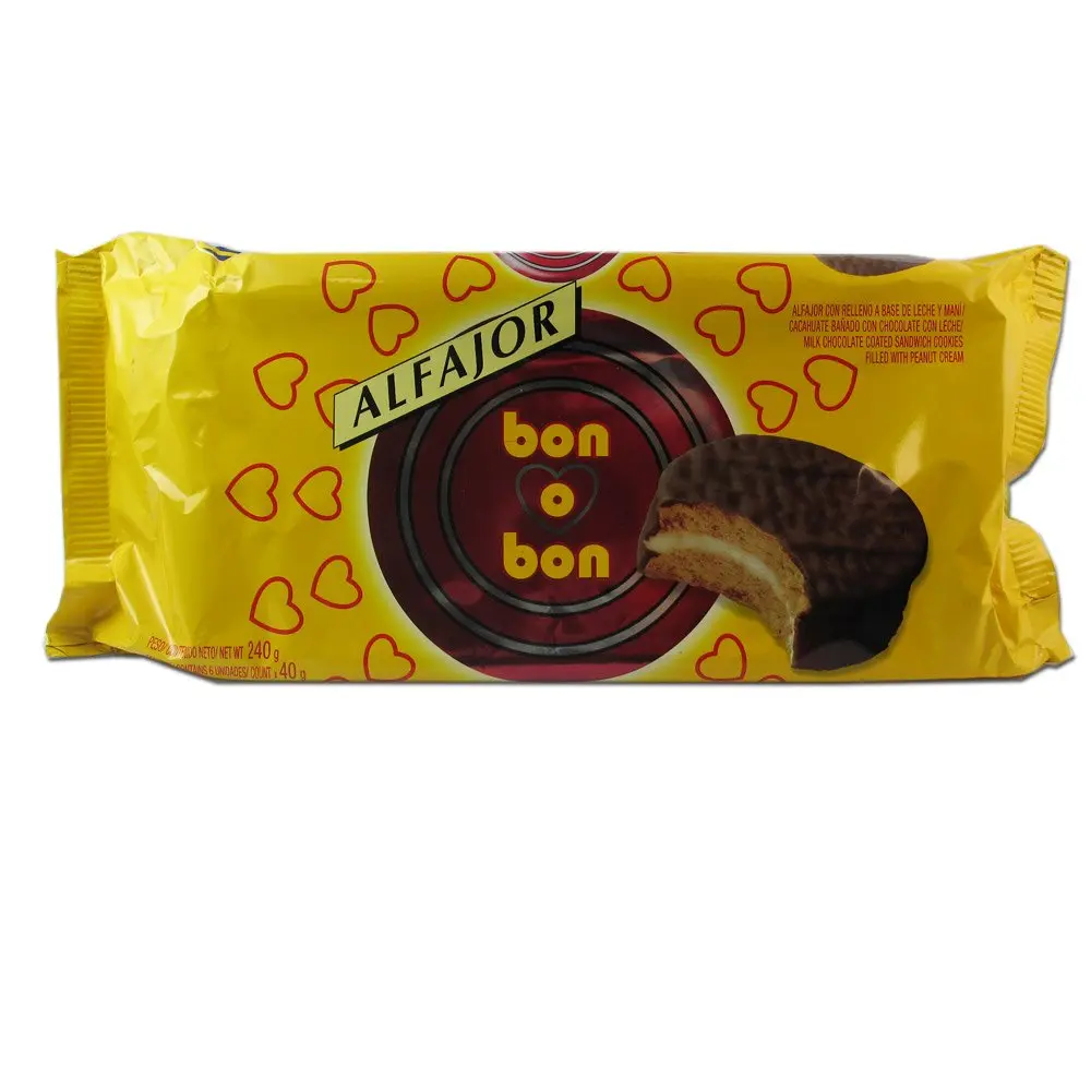 alfajor bombon de chocolate - Cuántas calorías tiene un alfajor de bombón