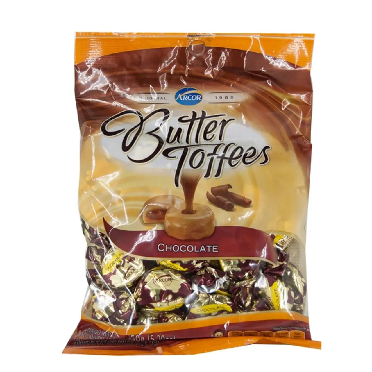 butter toffees chocolate - Cuántas calorías tiene un caramelo butter toffees de chocolate