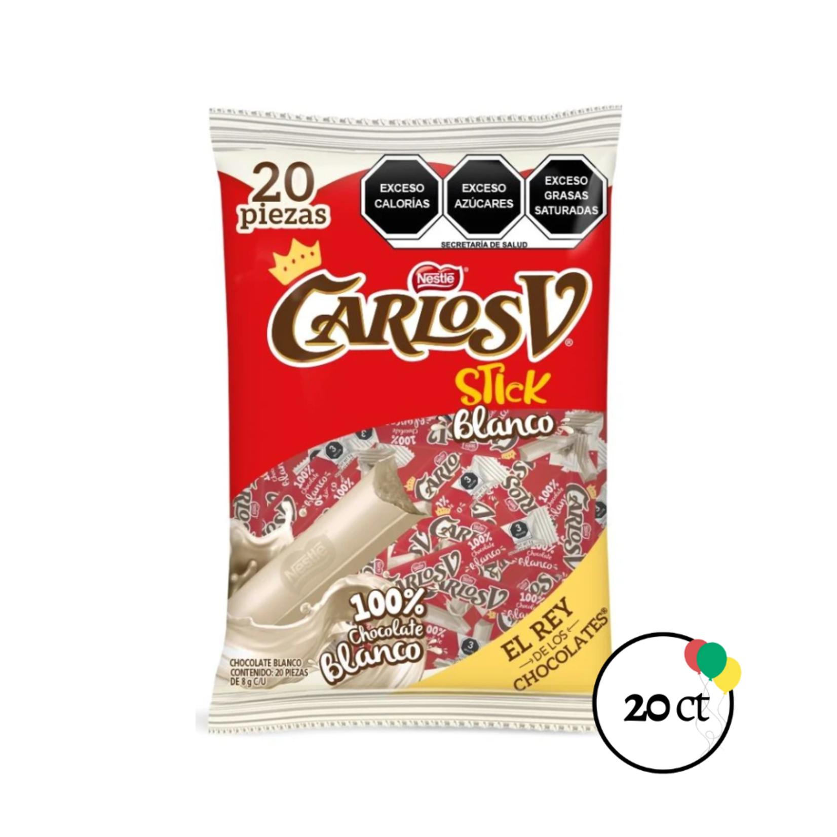 carlos v chocolate blanco - Cuántas calorías tiene un Carlos V blanco