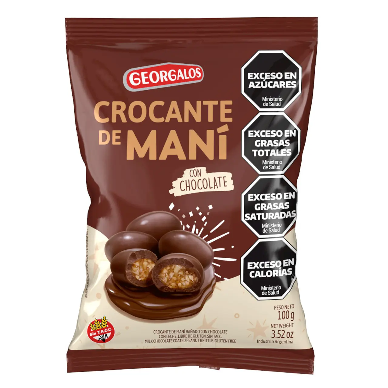 Chocolate Georgalos: Información nutricional y calorías - Cuántas calorías tiene un chocolate Georgalos mani con chocolate georgalos - Cuántas calorías tiene un chocolate Georgalos
