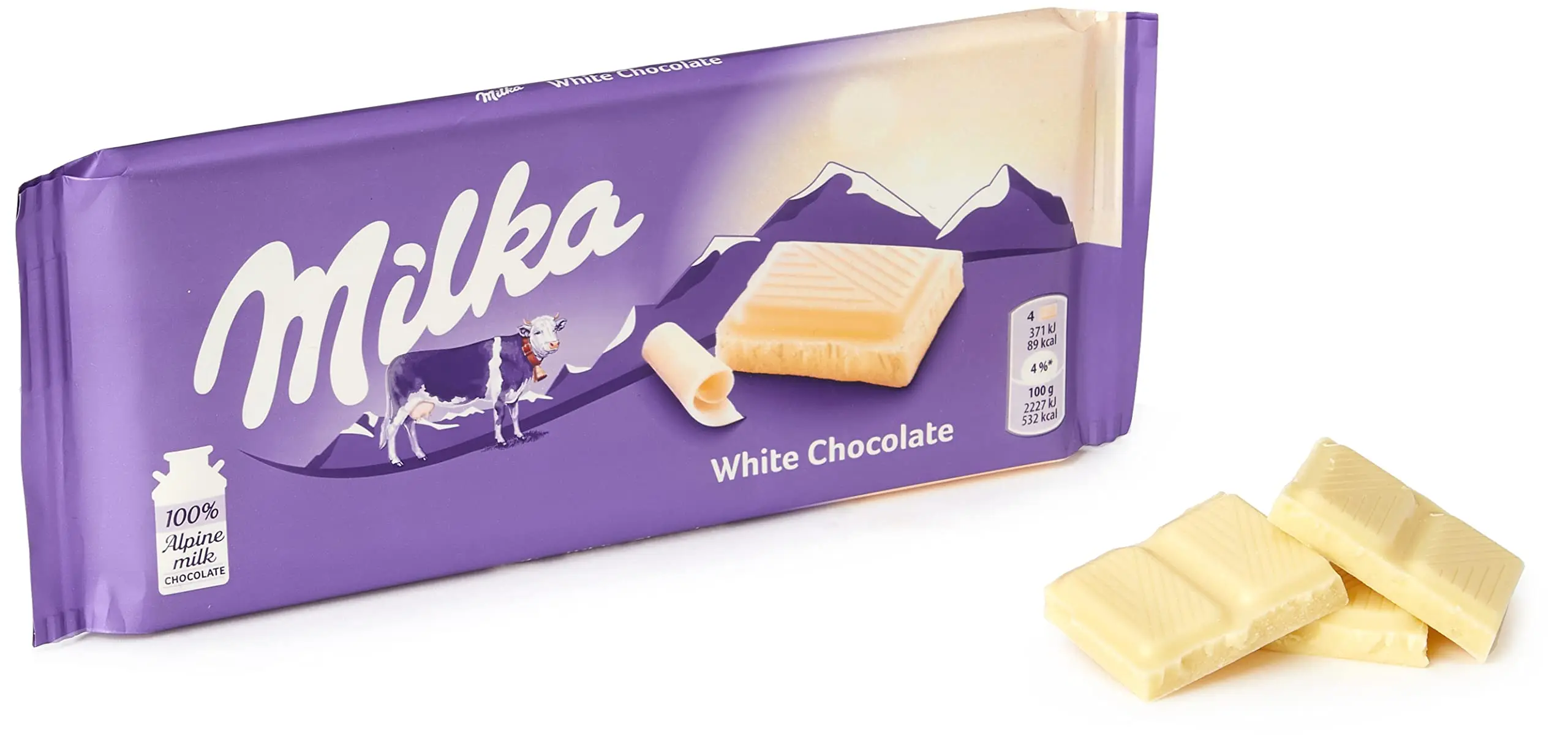 chocolate milka blanco - Cuántas calorías tiene un chocolate Milka blanco