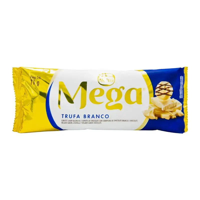 helado mega chocolate blanco - Cuántas calorías tiene un helado mega