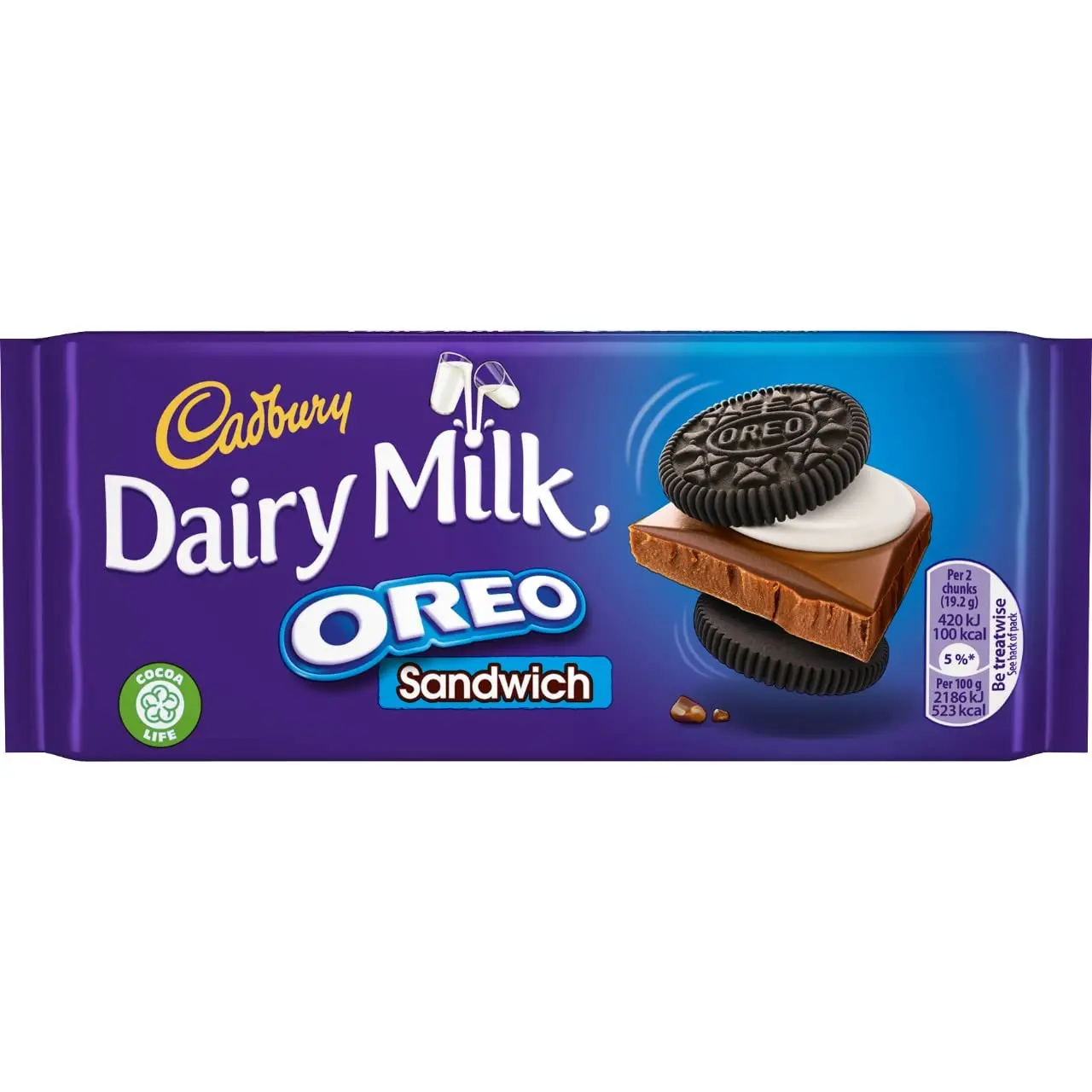 cadbury oreo chocolate bar - Cuántas calorías tiene una barra de chocolate Cadbury Oreo