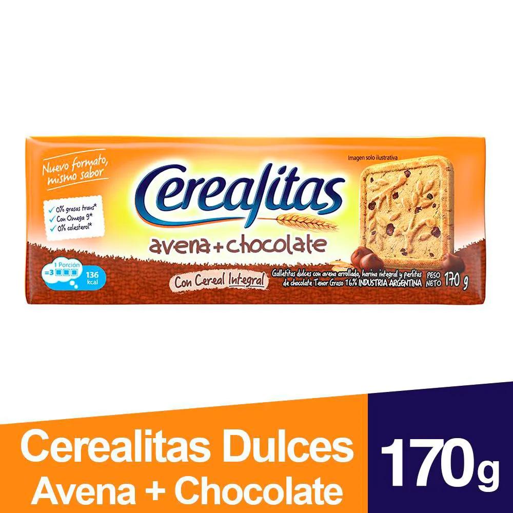 galletitas cerealitas avena y chocolate - Cuántas calorías tienen las galletas cerealitas
