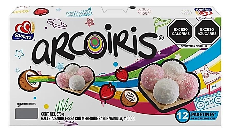 galletas arcoiris de chocolate - Cuántas galletas trae un paquete de arcoíris