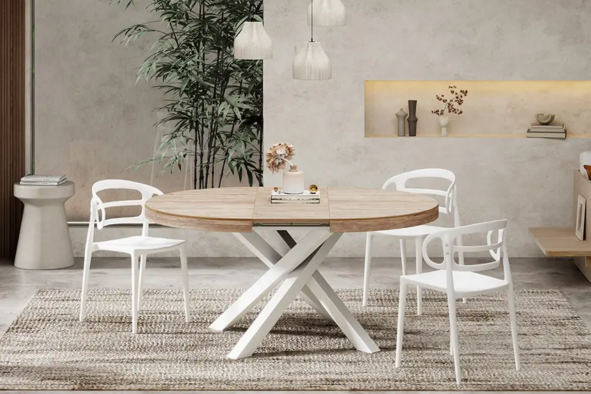 sillas de comedor color chocolate - Cuánto espacio se necesita para las sillas de comedor
