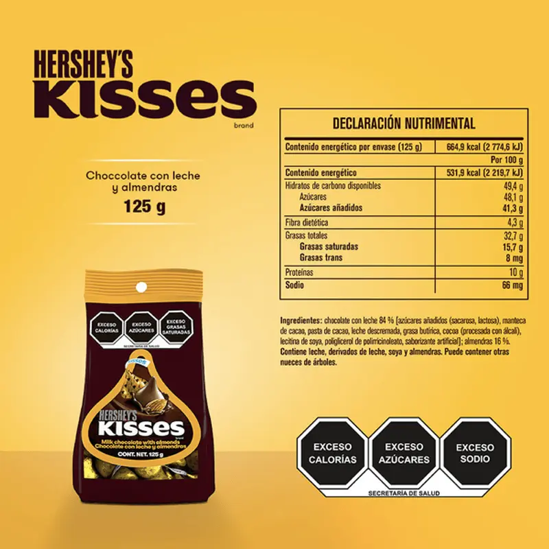 peso de un chocolate kiss - Cuánto pesa un Hershey's Kiss