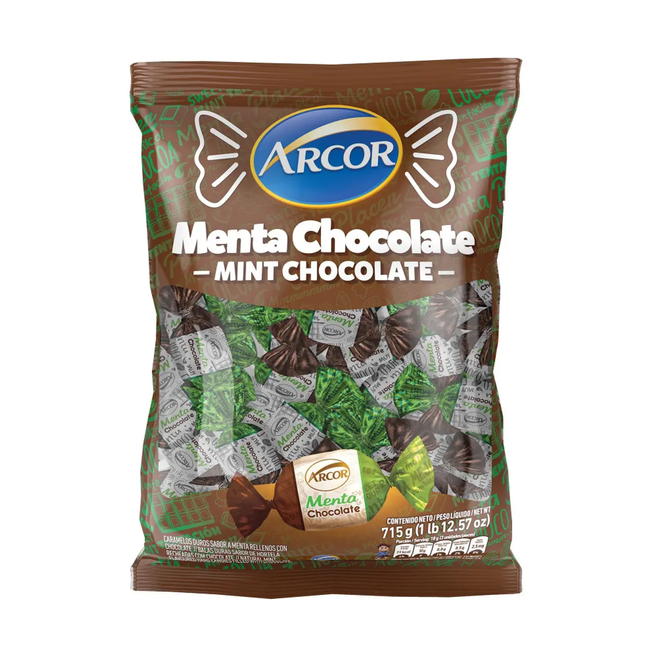 caramelos de chocolate rellenos - Cuántos caramelos trae la bolsa de rellenos frutales