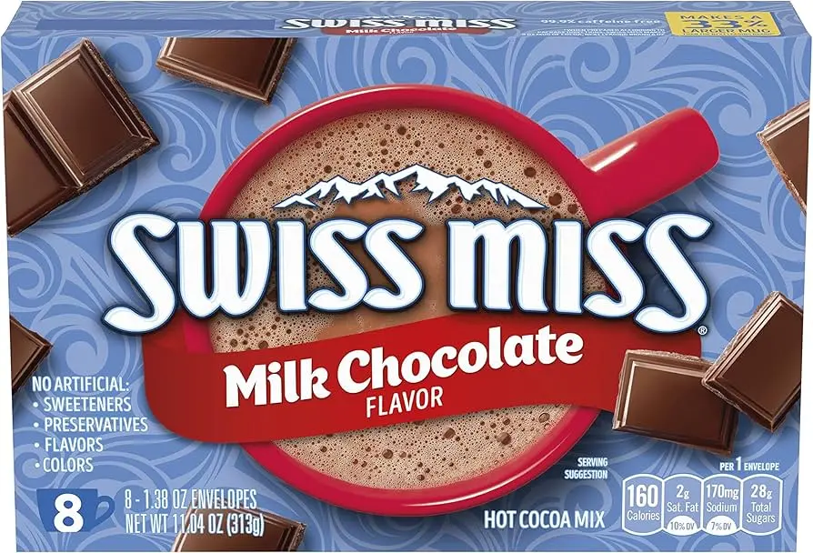 swiss miss chocolate - El chocolate caliente Swiss Miss tiene colorante rojo