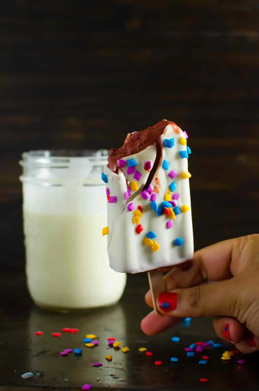 white chocolate shell - La magia del hielo viene en chocolate blanco