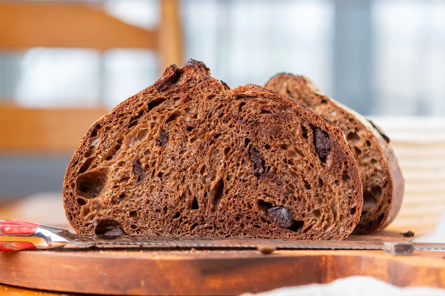 pan de chocolate con masa madre - La masa madre de chocolate tarda más en fermentar