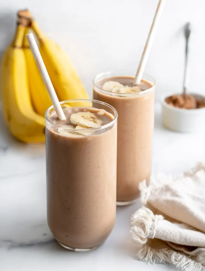 chocolate banana smoothie - Puedo poner cacao en polvo en mi batido