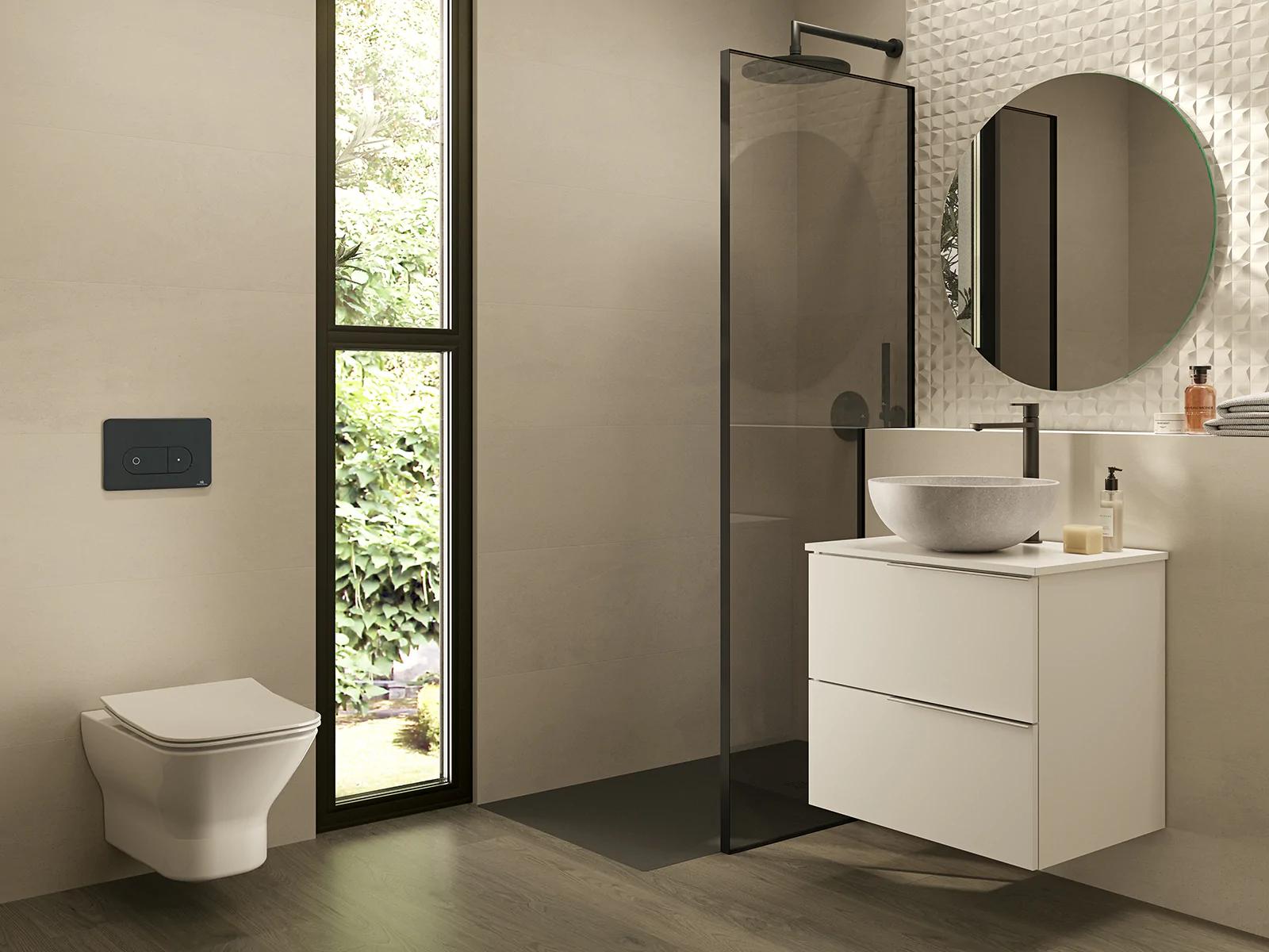 baños modernos color chocolate - Qué color se recomienda para baños pequeños