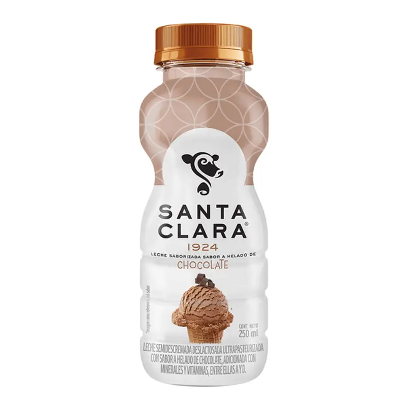 santa clara chocolate - Qué contiene la leche Santa Clara de chocolate
