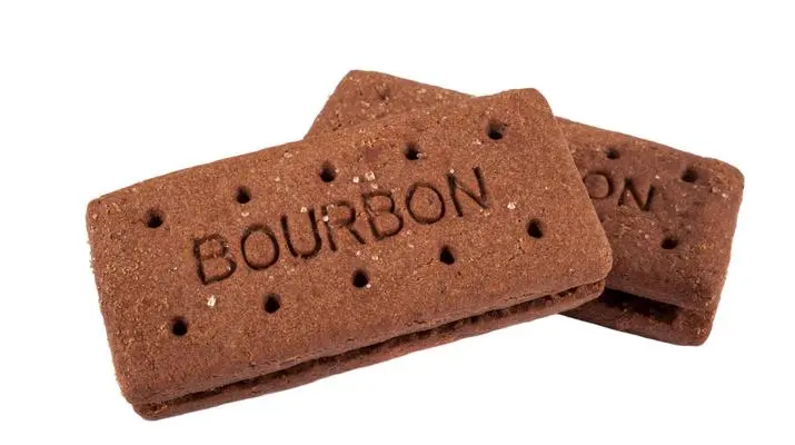 bourbon chocolate biscuit - Qué hay en el medio de una galleta bourbon