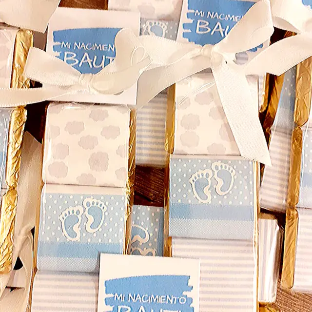 souvenirs de chocolate para nacimiento - Qué se da en el nacimiento de una niña
