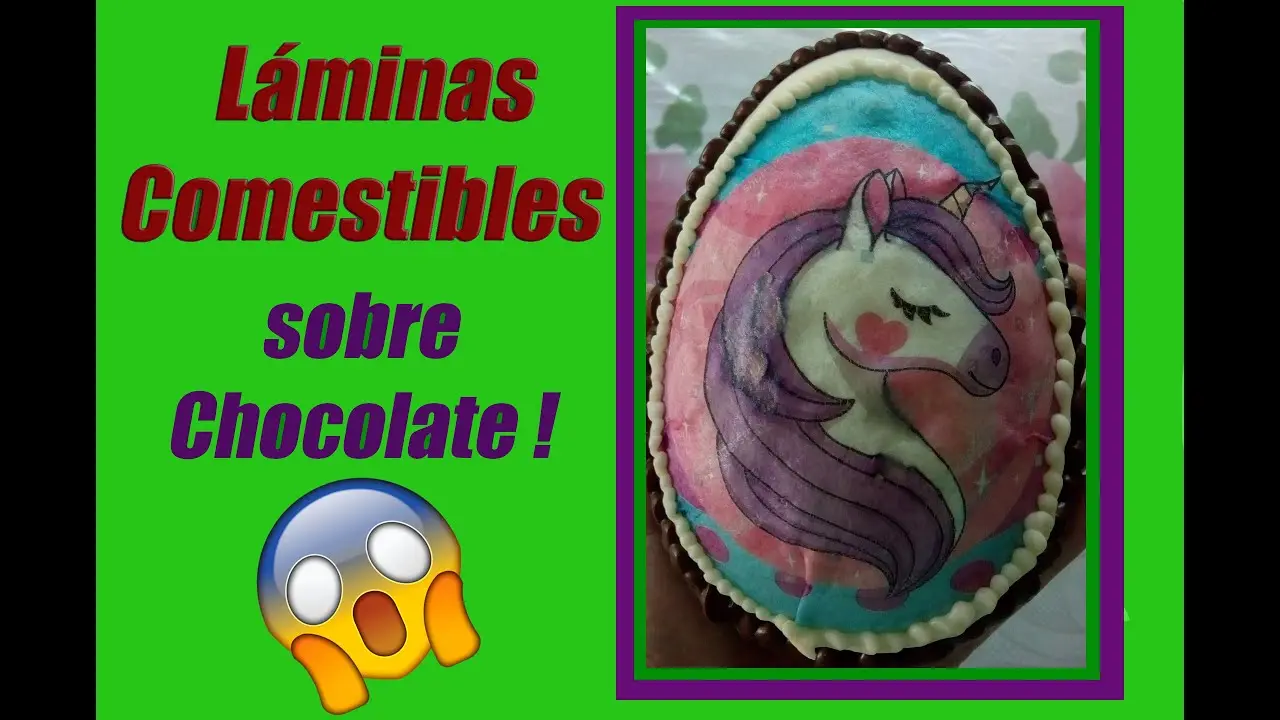 como pegar lamina comestible en chocolate - Se puede usar pegamento comestible sobre el chocolate