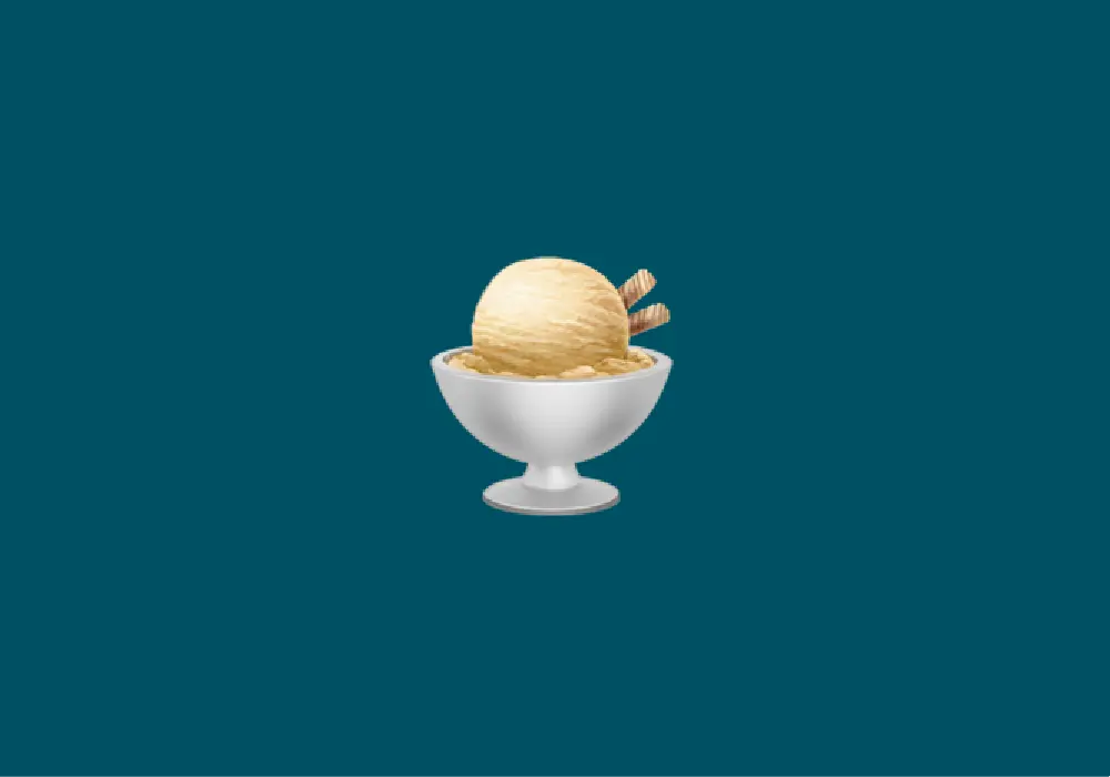 chocolate ice cream emoji - What does the emoji 🍨 mean