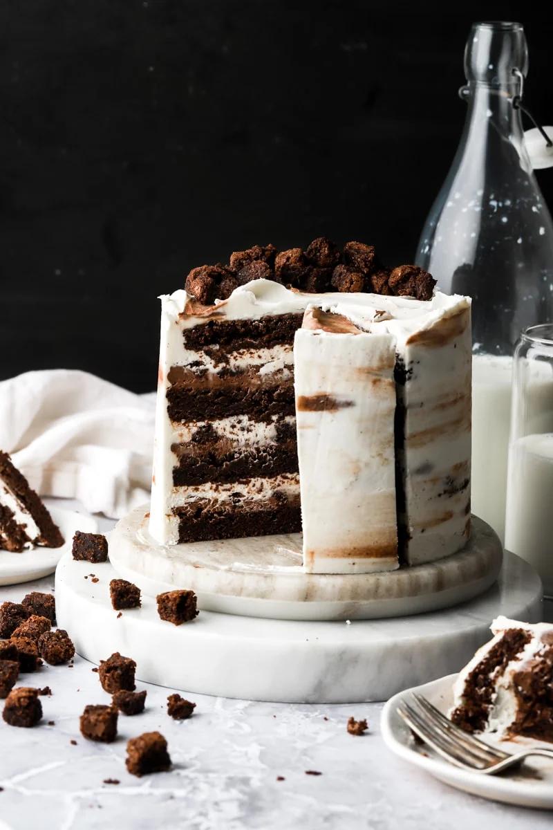 chocolate brownie cake recipe - What is brownies cake made of