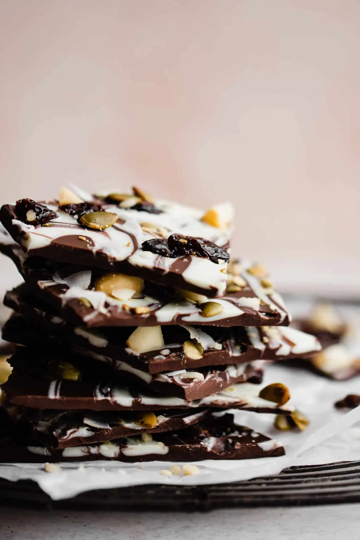 white chocolate bark - What is chocolate bark made of