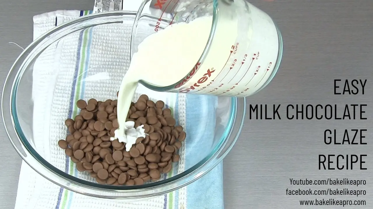 milk chocolate glaze - What is milk glaze made of