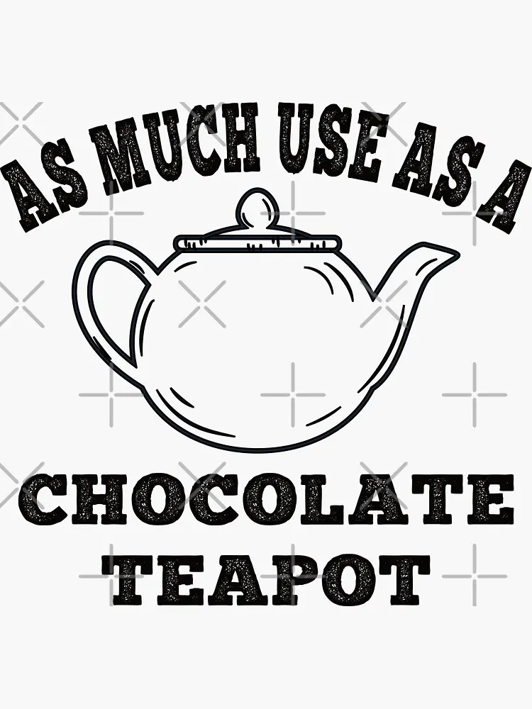 as much use as a chocolate teapot - What is the origin of the chocolate teapot
